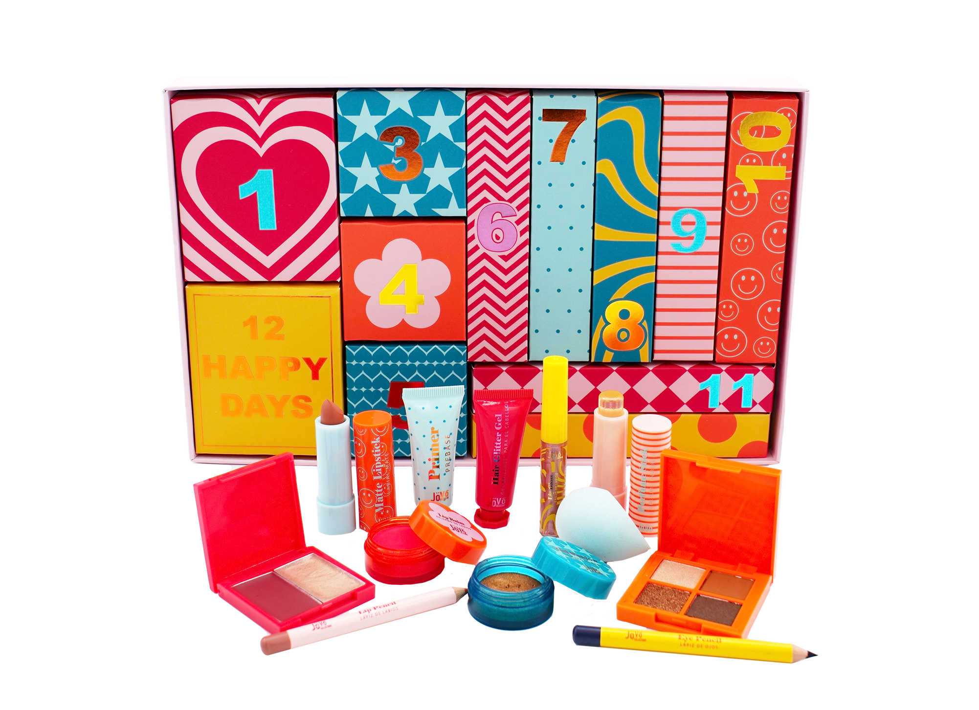 12 HAPPY DAYS make up surprise box BY JOVO